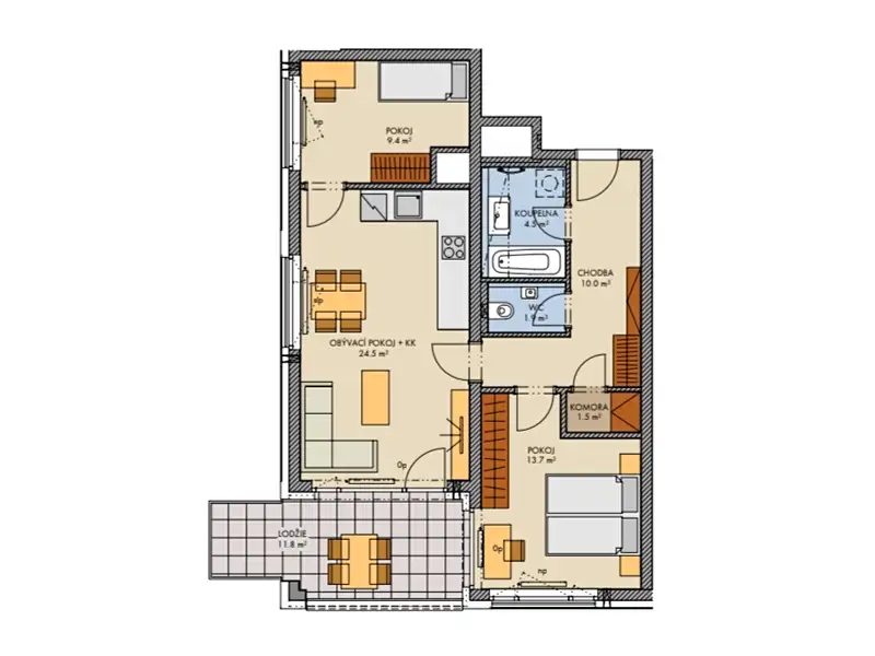 Prodej bytu 3+kk 81 m², Praha – náhled fotky 2