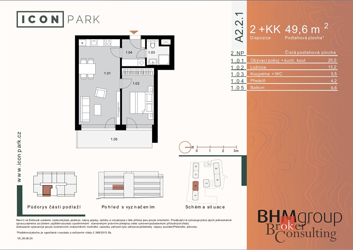 Prodej bytu 2+kk 49 m²