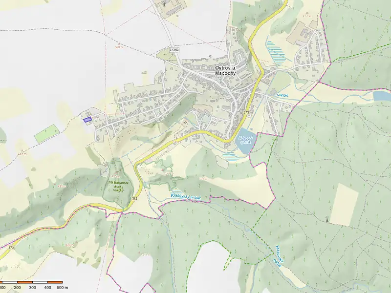 Prodej stavebního pozemku 1059 m², Ostrov u Macochy – náhled fotky 3