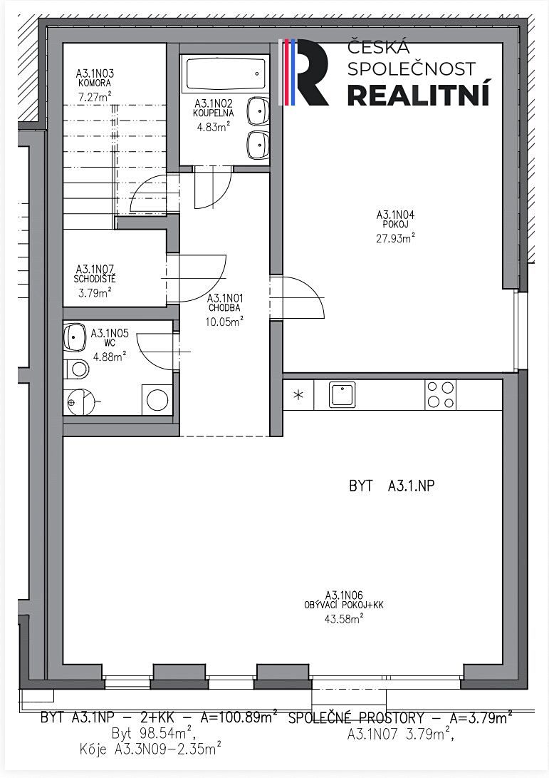 Prodej bytu 3+kk 98 m² – fotografie 4