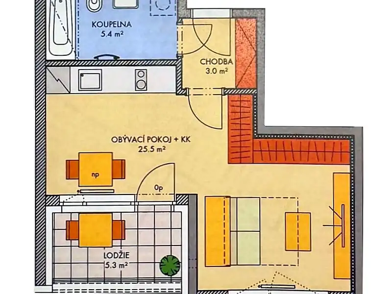 Prodej bytu 2+kk 40 m², Praha – náhled fotky 3