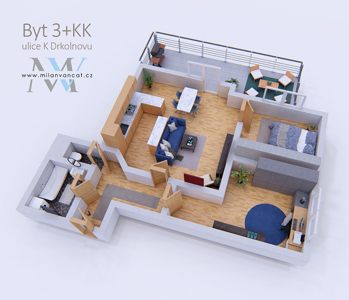 Prodej bytu 3+kk 70 m² – fotografie 3