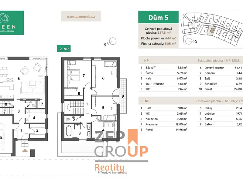 Prodej rodinného domu 228 m², pozemek 646 m², Dříteč – náhled fotky 3