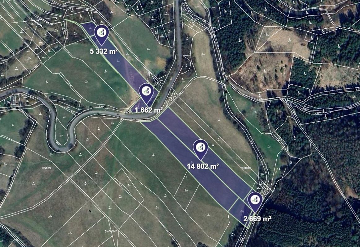 Prodej louky 24465 m²