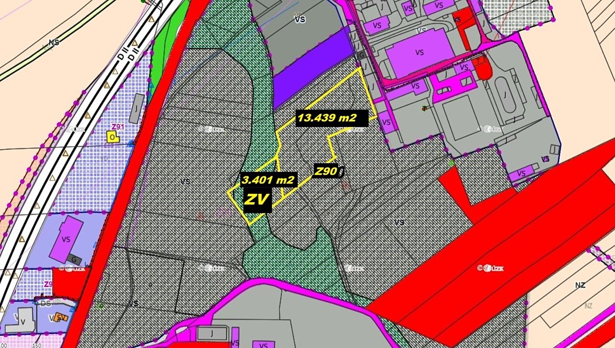 Prodej komerčního pozemku 14343 m²
