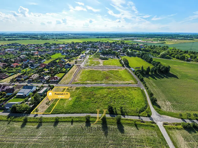 Prodej stavebního pozemku 928 m², Majetín – náhled fotky 1