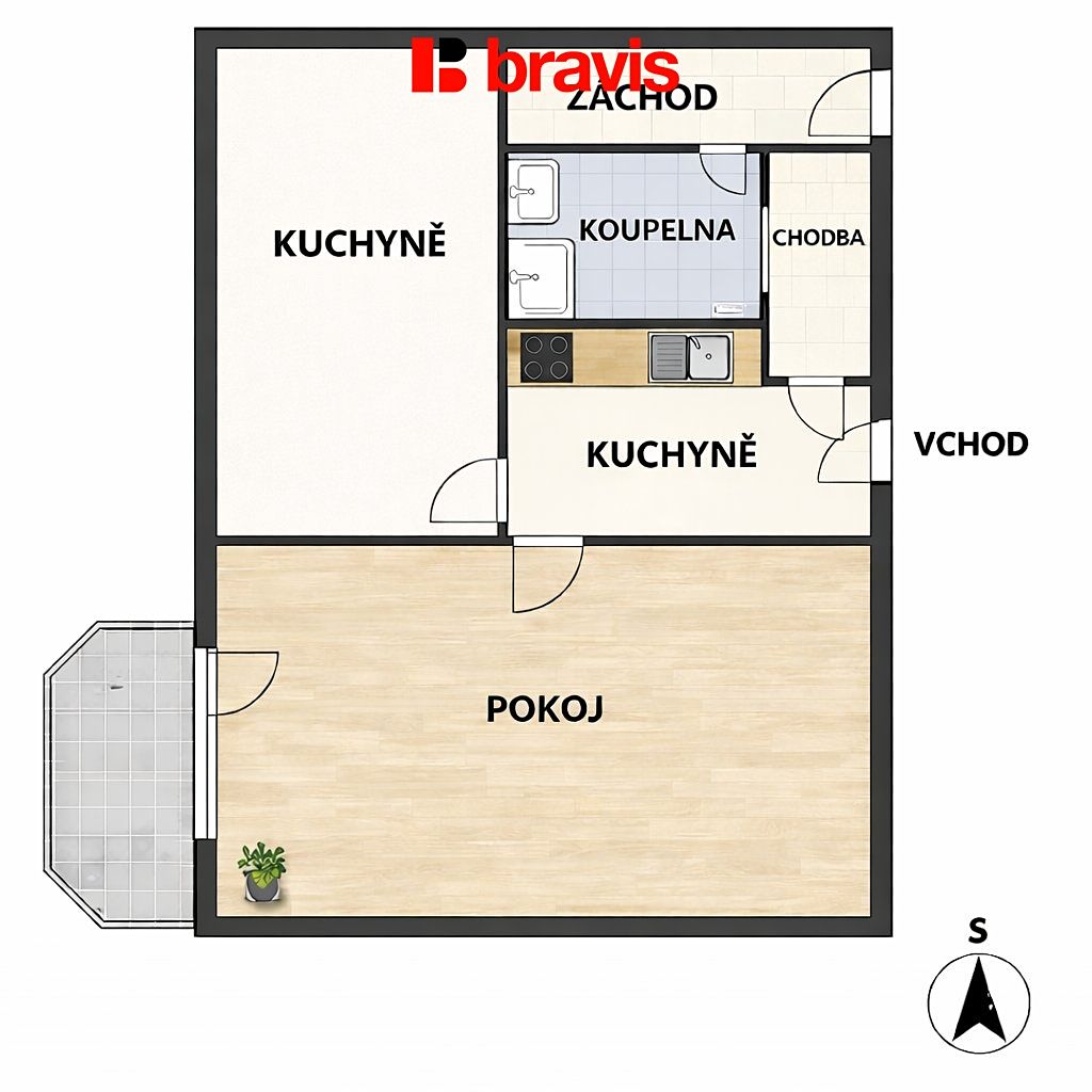 Prodej bytu 1+1 47 m² – fotografie 4