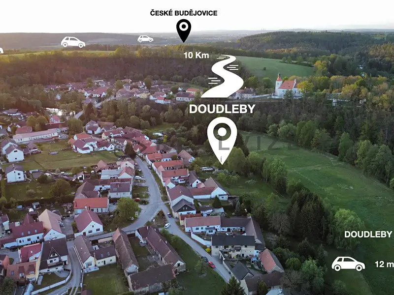 Prodej stavebního pozemku 1200 m², Doudleby – náhled fotky 3