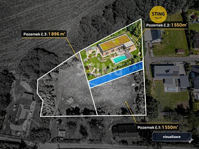 Prodej stavebního pozemku 1550 m²