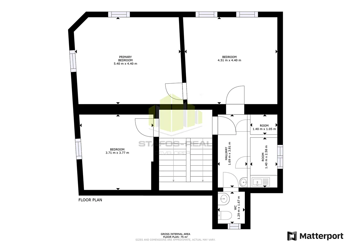 Pronájem kanceláře 75 m² – pohled 2