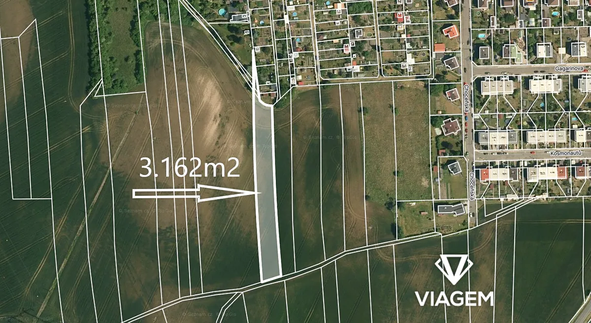 Prodej podílu 1/6 stavebního pozemku 527 m²