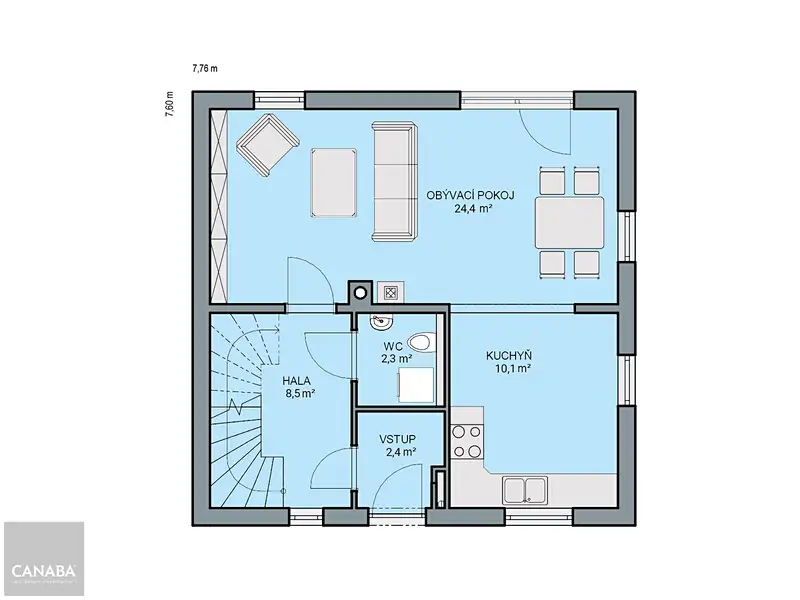 Prodej rodinného domu 97 m², pozemek 1036 m², Mirošov – náhled fotky 2