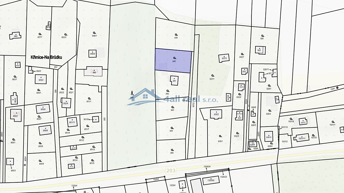 Prodej stavebního pozemku 777 m² – fotografie 2
