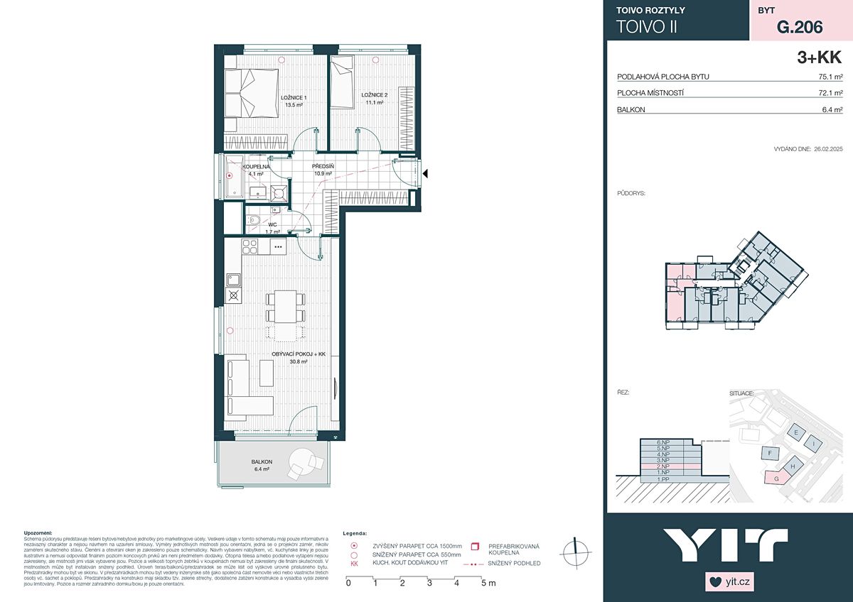 Prodej bytu 3+kk 72 m² – fotografie 2