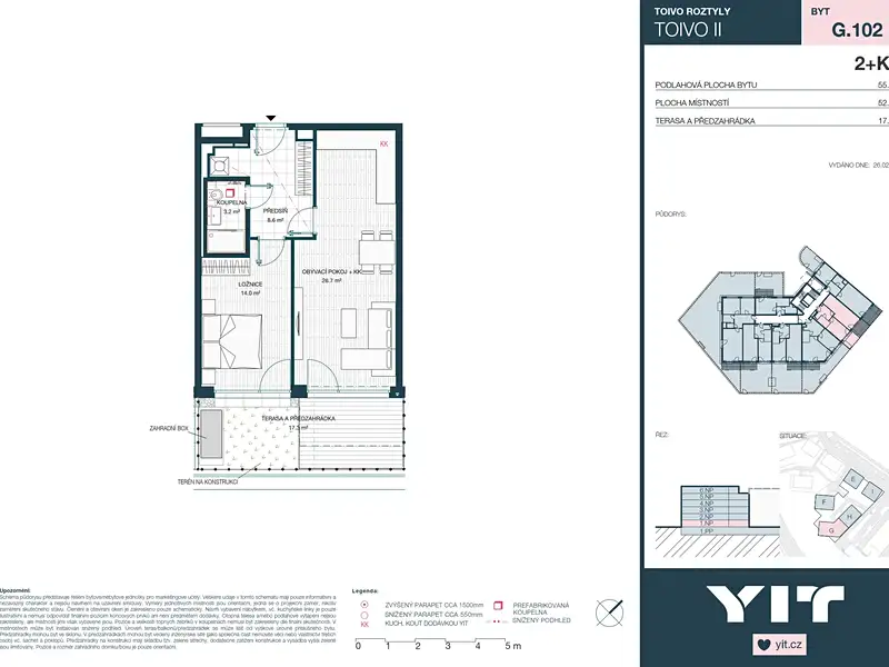Prodej bytu 2+kk 53 m², Praha – náhled fotky 2