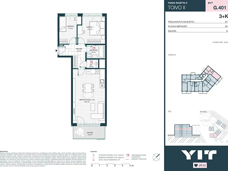 Prodej bytu 3+kk 64 m², Praha – náhled fotky 2