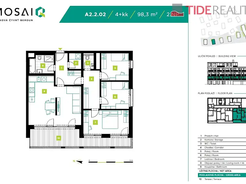 Prodej bytu 4+kk 98 m², Beroun – náhled fotky 2