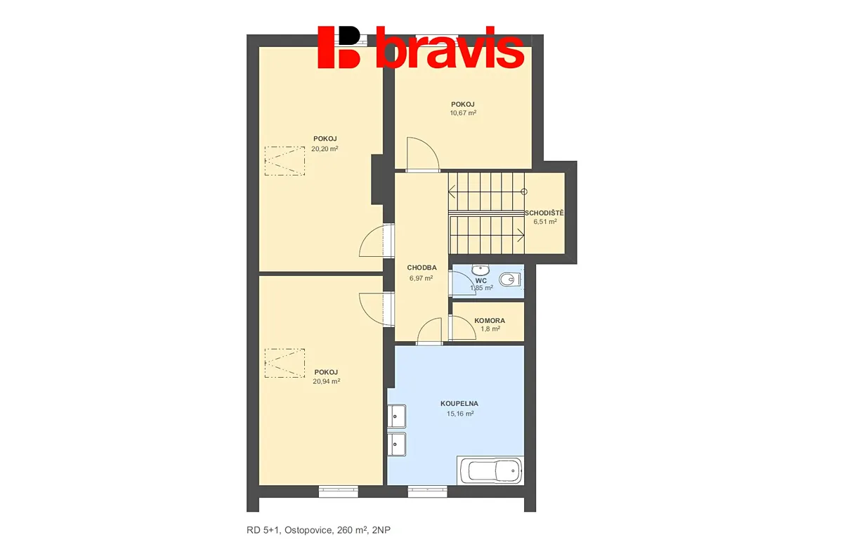 Prodej rodinného domu 161 m², pozemek 1450 m² – pohled 5