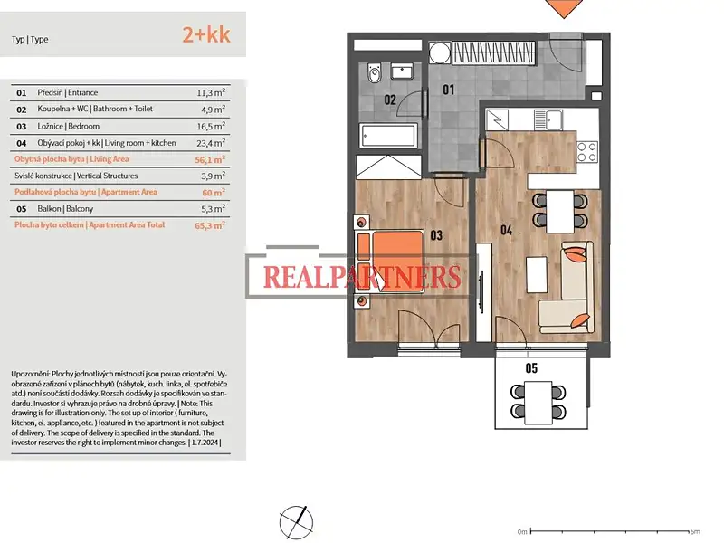 Prodej bytu 2+kk 65 m², Praha – náhled fotky 2