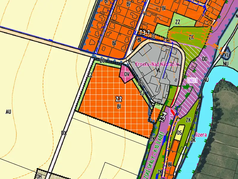 Prodej stavebního pozemku 34700 m², Krnsko – náhled fotky 2