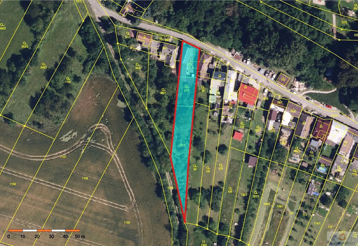 Prodej stavebního pozemku 1283 m²