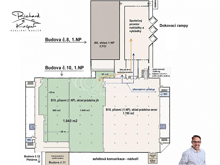Pronájem komerčního prostoru, 1 840 m² (4 z 13)