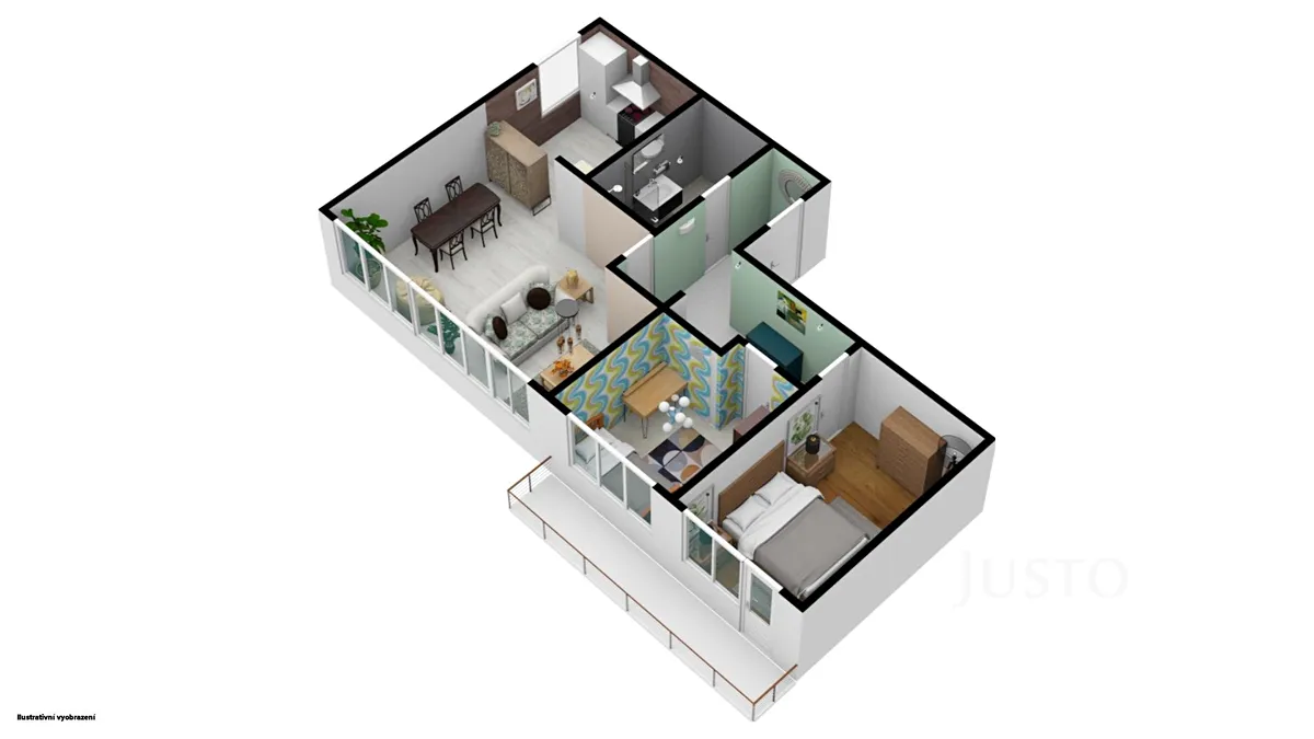Prodej bytu 3+1 65 m² – pohled 5