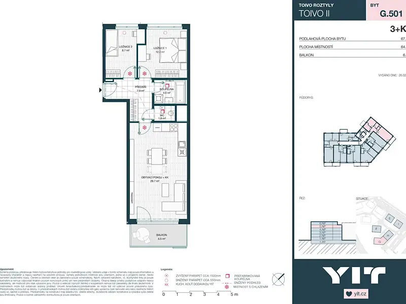 Prodej bytu 3+kk 64 m², Praha – náhled fotky 2