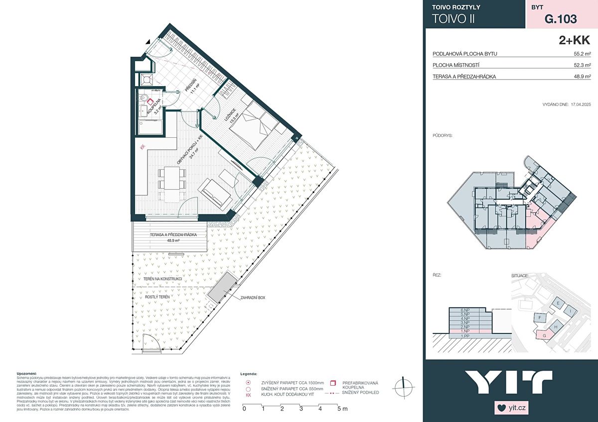 Prodej bytu 2+kk 52 m² – fotografie 2