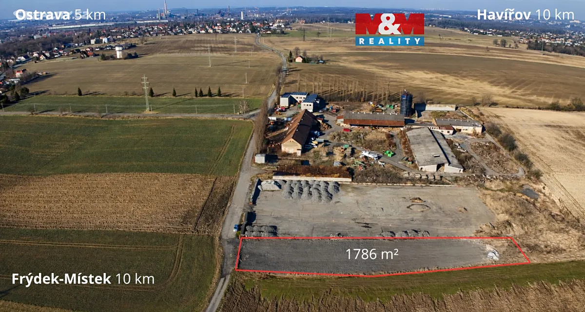 Pronájem pozemku 1786 m², Vratimov