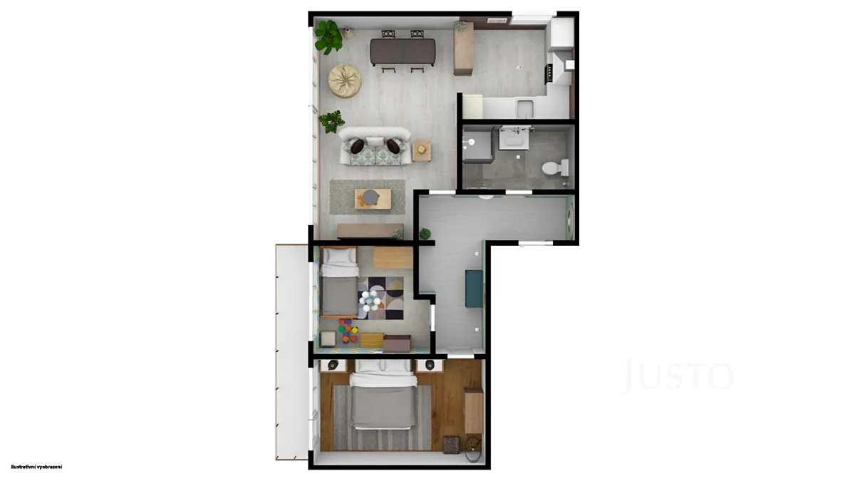 Prodej bytu 3+1 65 m² – pohled 6