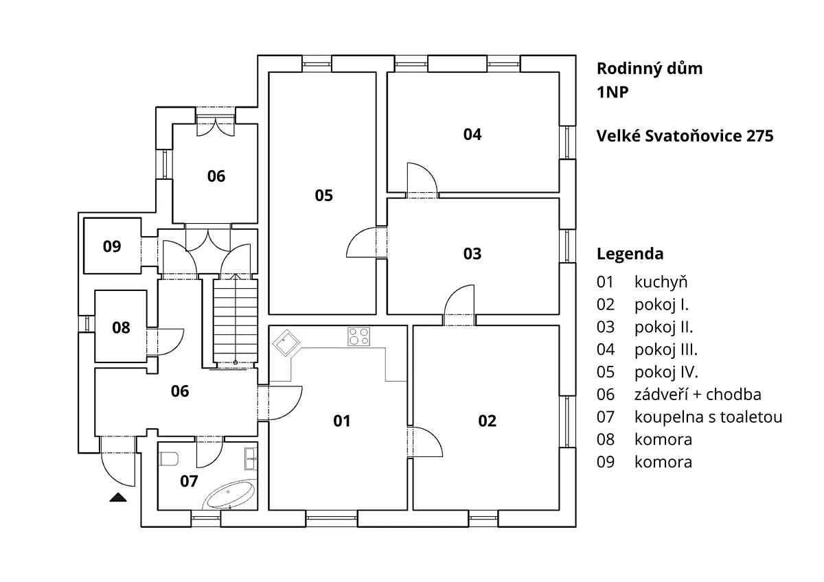 Prodej rodinného domu 230 m², pozemek 577 m² – pohled 5