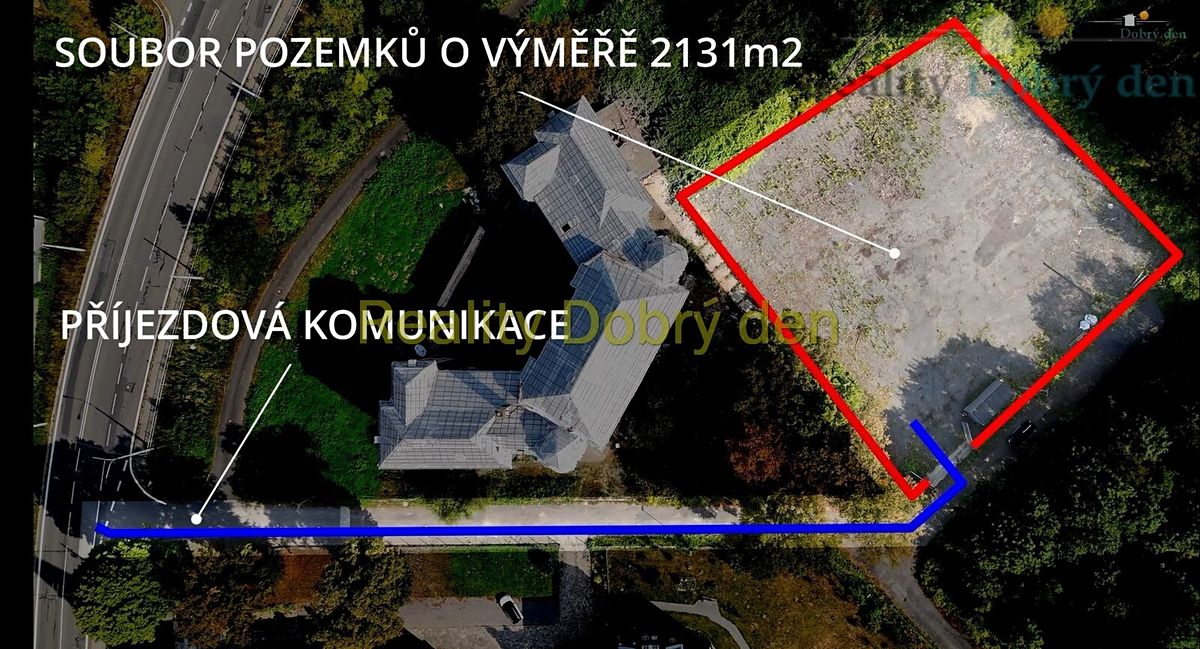 Prodej stavebního pozemku 2131 m² – fotografie 2