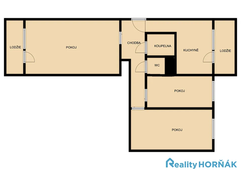 Prodej bytu 3+1 64 m² – pohled 2