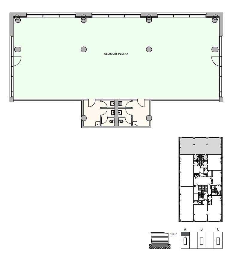 Pronájem kanceláře 259 m² – fotografie 3