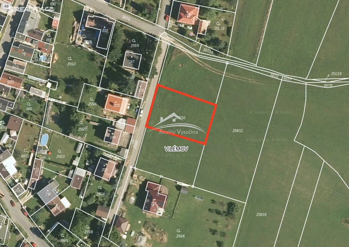 Prodej stavebního pozemku 1000 m², Humpolec