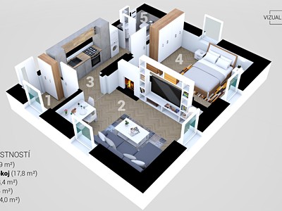 Prodej bytu 2+1 52 m²