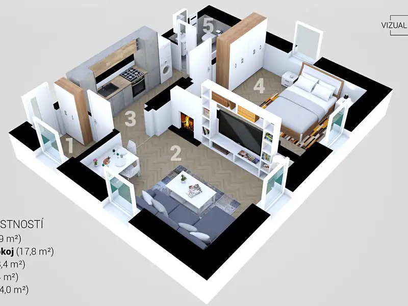 Prodej bytu 2+1 52 m², Hrádek nad Nisou – náhled fotky 1