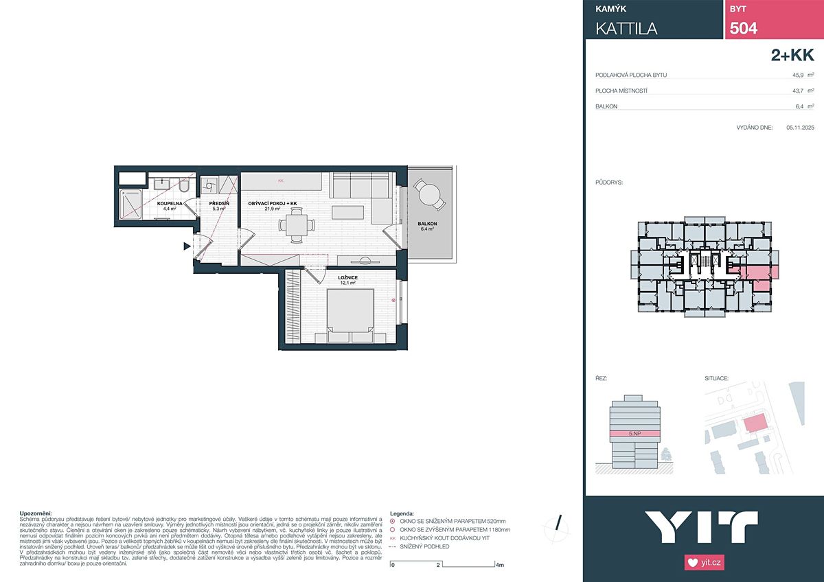 Prodej bytu 2+kk 44 m² – fotografie 2