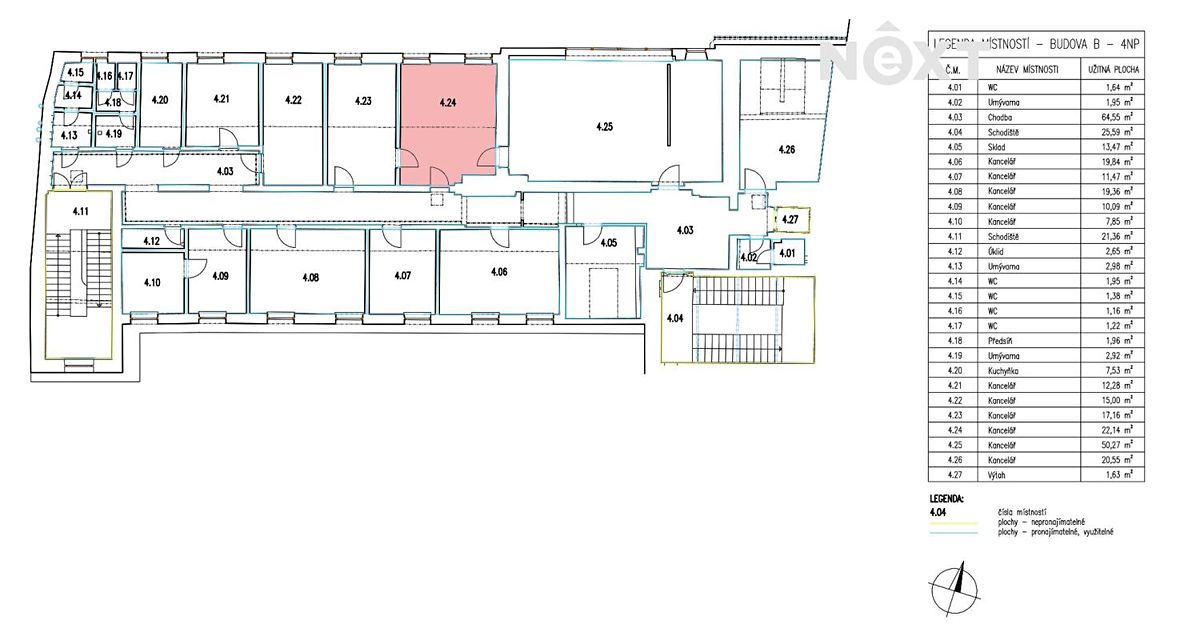Pronájem kanceláře 22 m² – fotografie 3