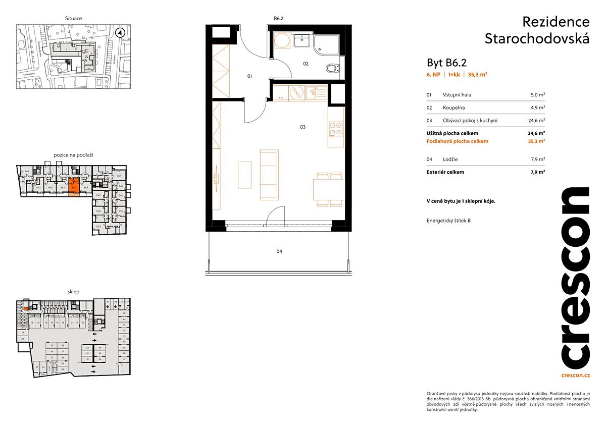 Prodej bytu 1+kk 35 m² – fotografie 2