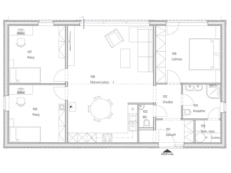 Prodej projektu na klíč 101 m², pozemek 800 m², Všenory – náhled fotky 2