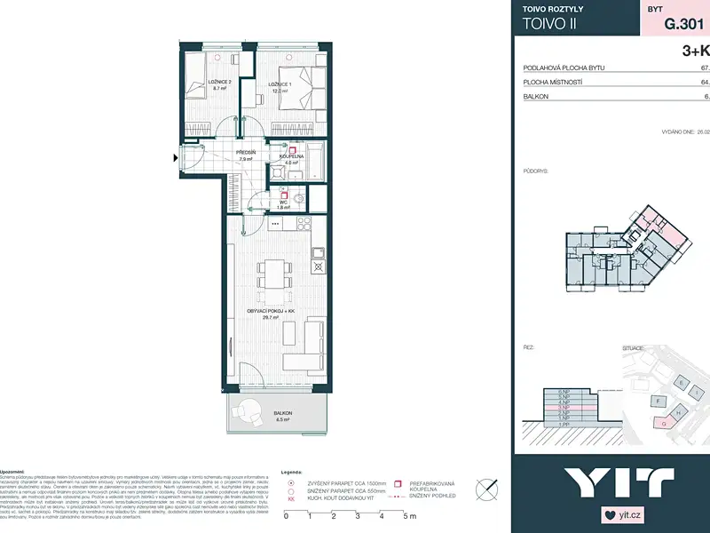 Prodej bytu 3+kk 64 m², Praha – náhled fotky 2