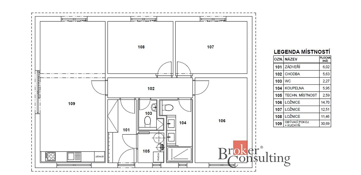 Prodej rodinného domu 92 m², pozemek 818 m² – fotografie 5