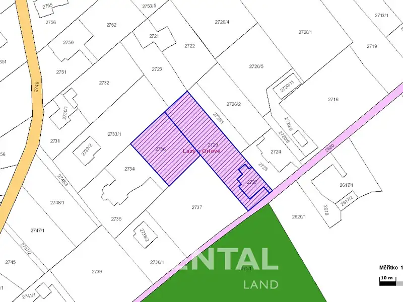 Prodej stavebního pozemku 2540 m², Orlová – náhled fotky 3
