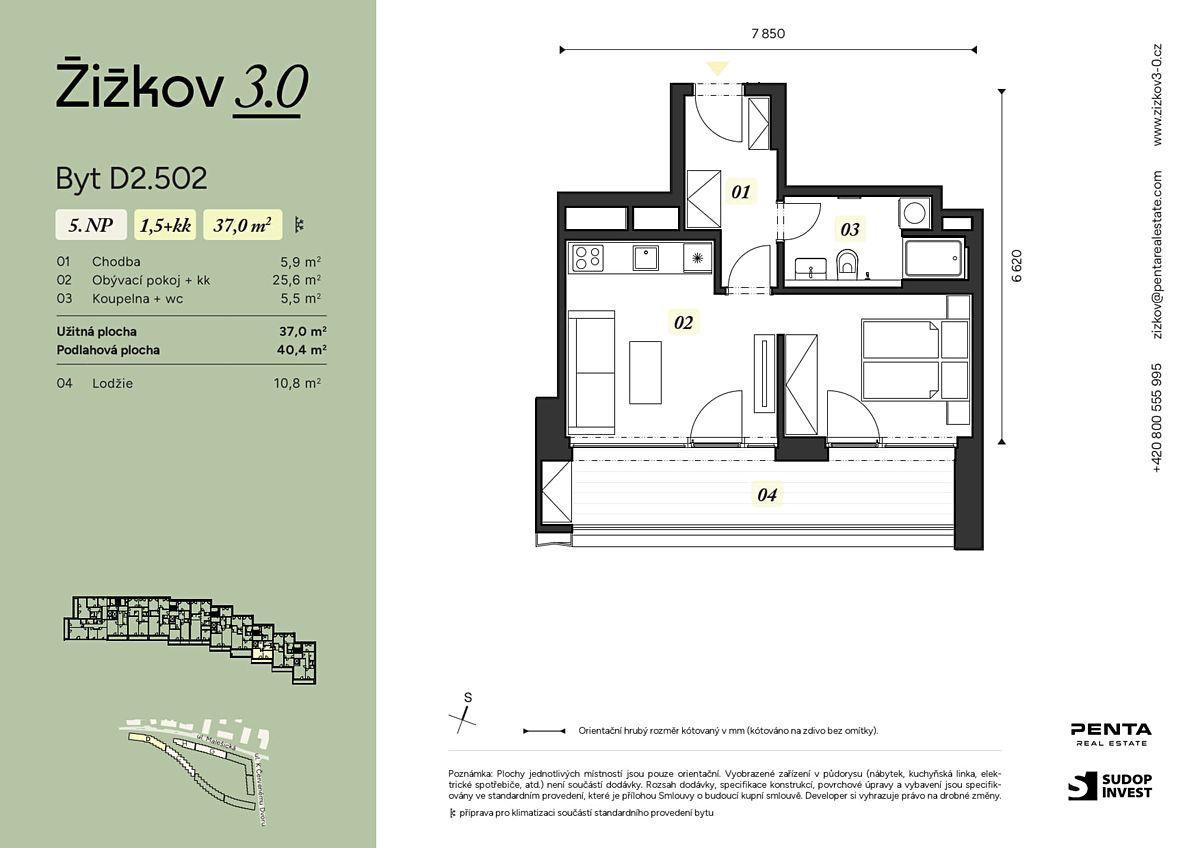 Prodej bytu 1+kk 37 m² – fotografie 2