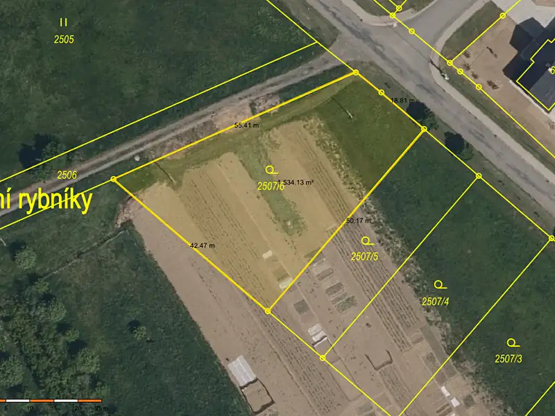 Prodej stavebního pozemku 1516 m², Prakšice – náhled fotky 2