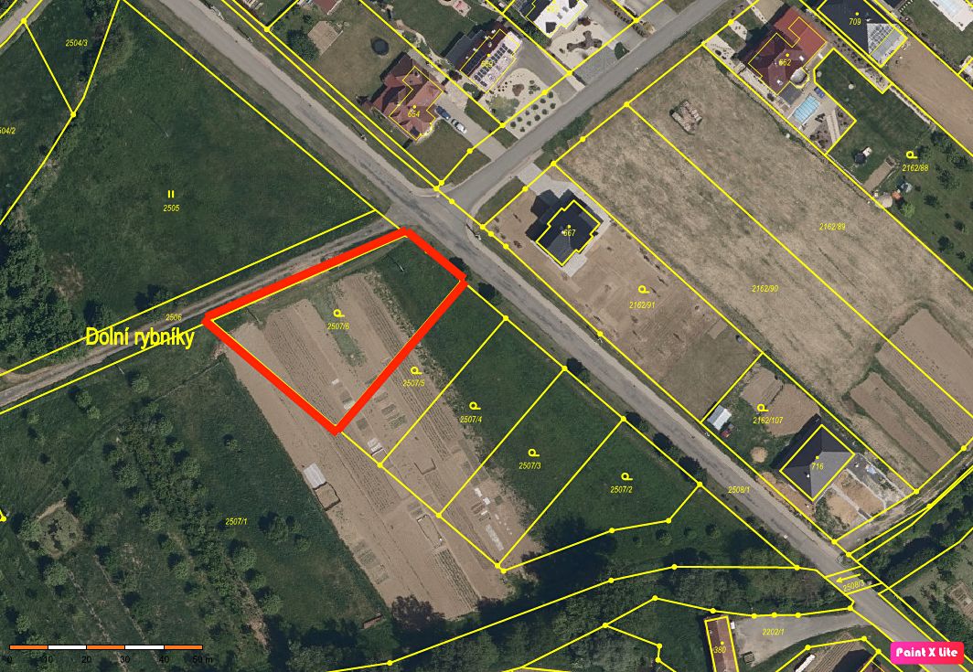 Prodej stavebního pozemku 1516 m²