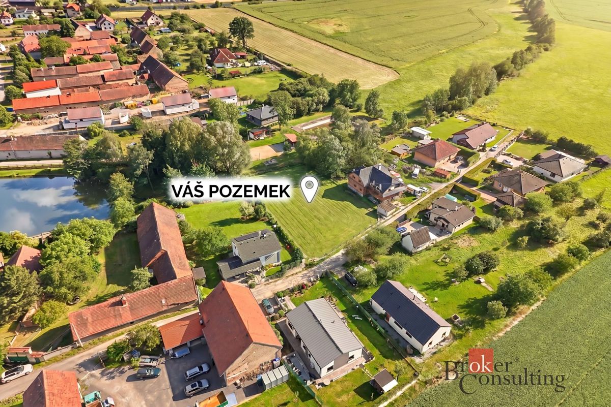 Prodej stavebního pozemku 1358 m², Útušice – fotka 1 z 3