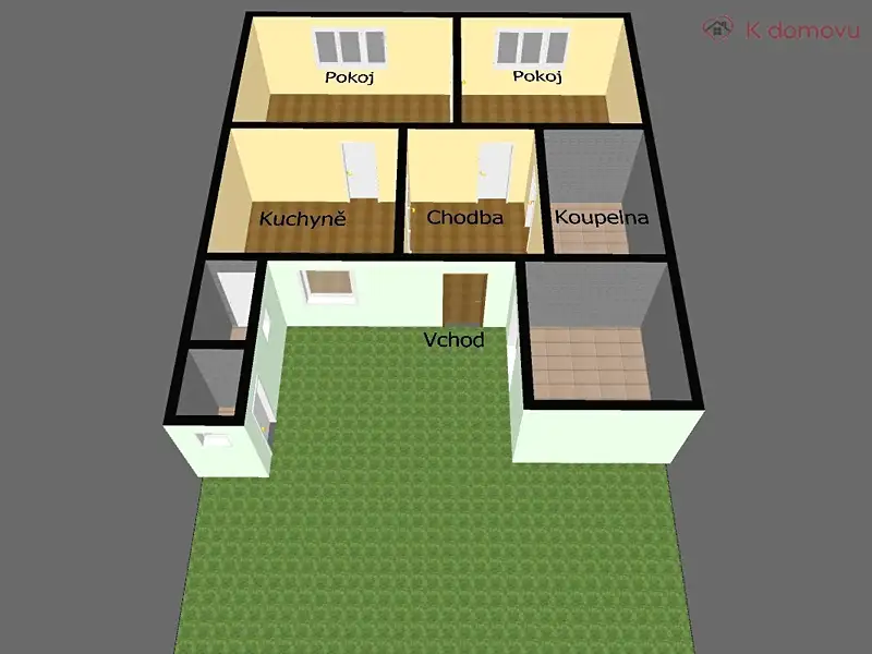 Prodej rodinného domu 69 m², pozemek 201 m², Litovel – náhled fotky 2